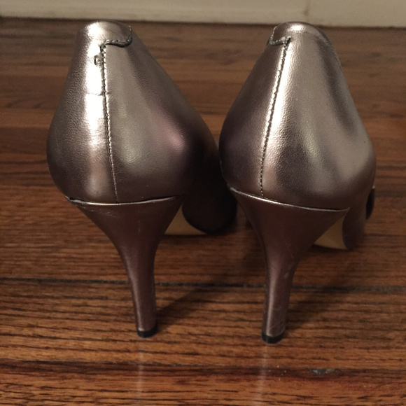 Nine West leather heels - Pewter - Picture 2 of 2